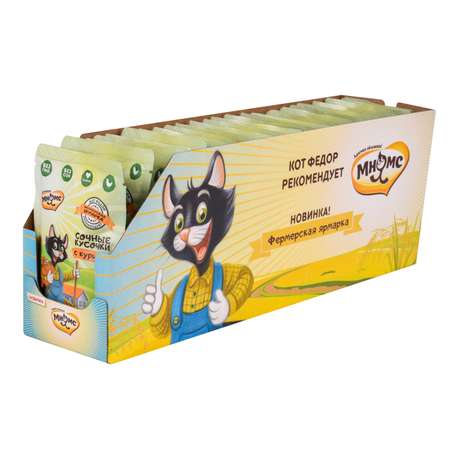 Корм для кошек Мнямс Фермерская ярмарка сочные кусочки с курицей 85г