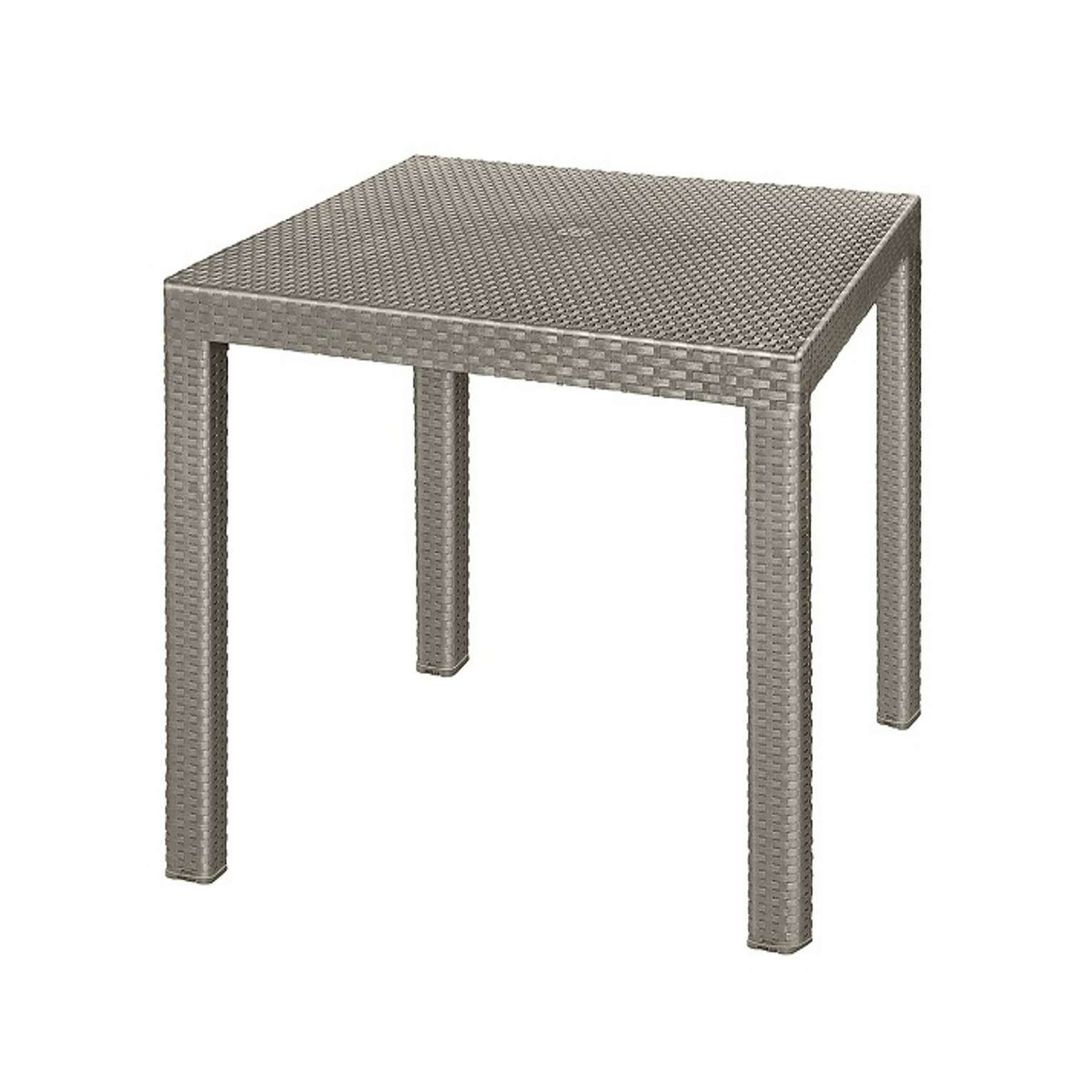 Стол elfplast Rodos кемпинговая мебель квадрат серо-коричневый - фото 1