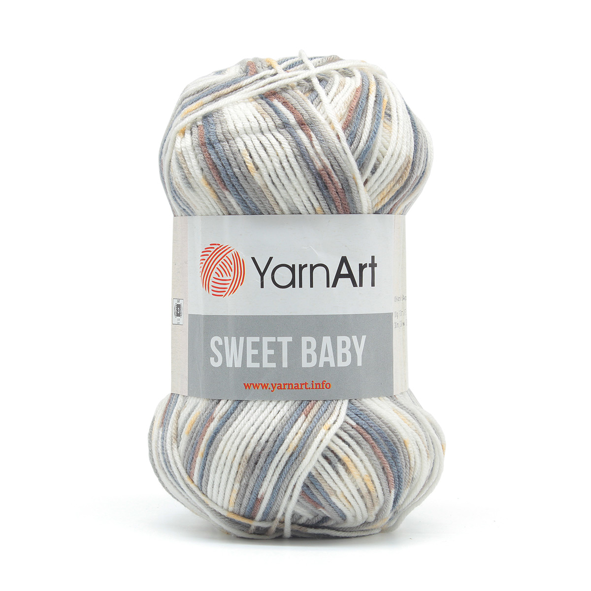 Пряжа для вязания YarnArt Sweet Baby 100 гр 300 м акрил тонкая детская 5 мотков цвет 906 - фото 2