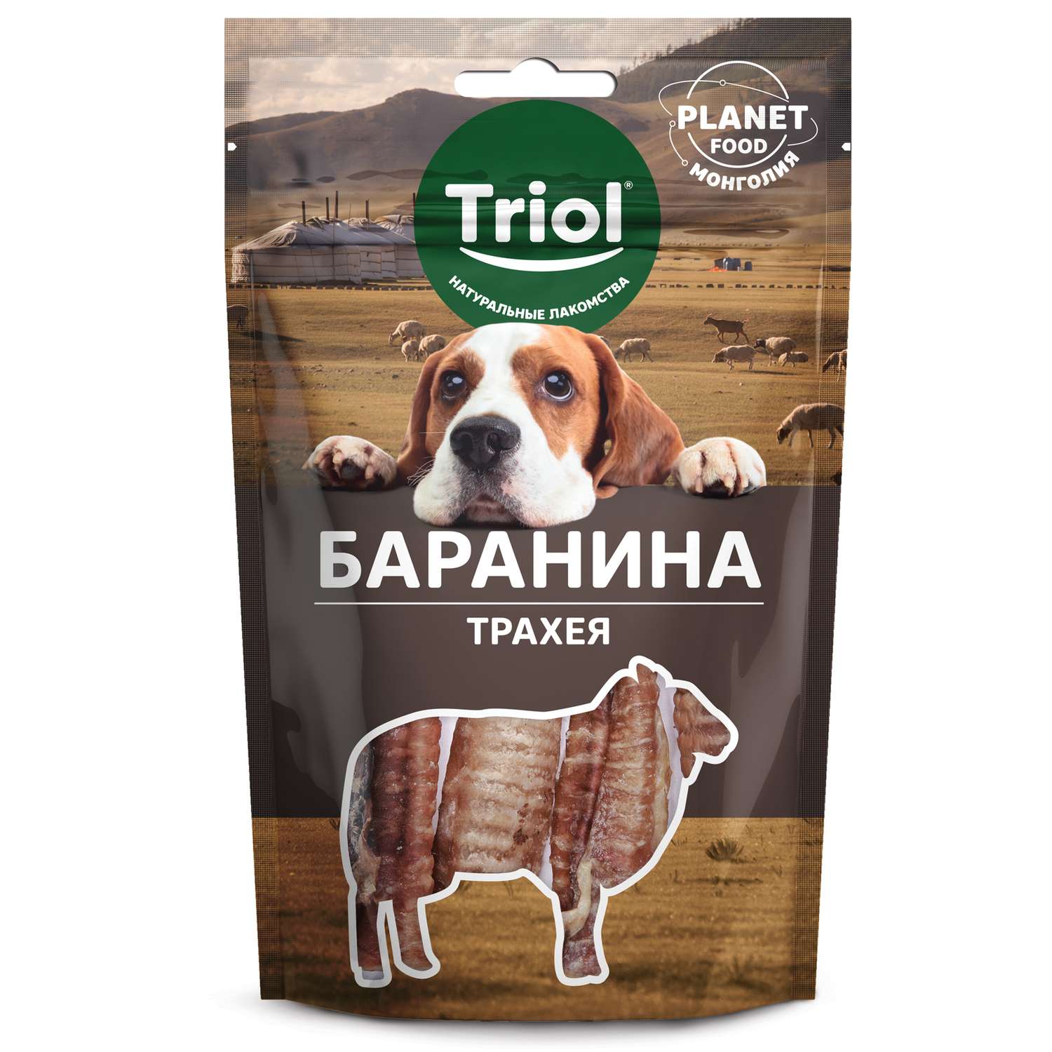 Лакомство для собак Triol 30г Planet food трахея баранья - фото 1