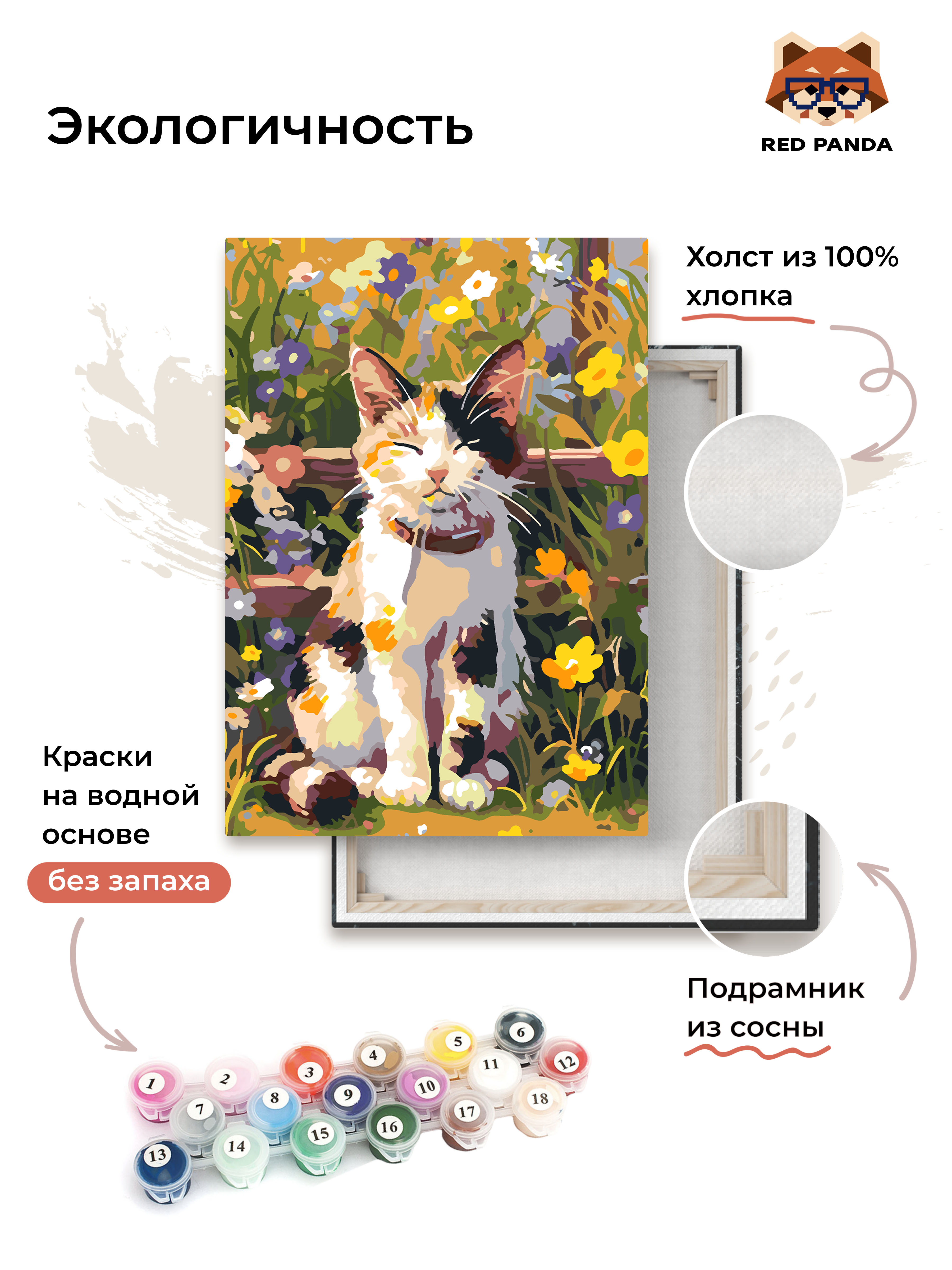 Картина по номерам Red Panda - фото 5