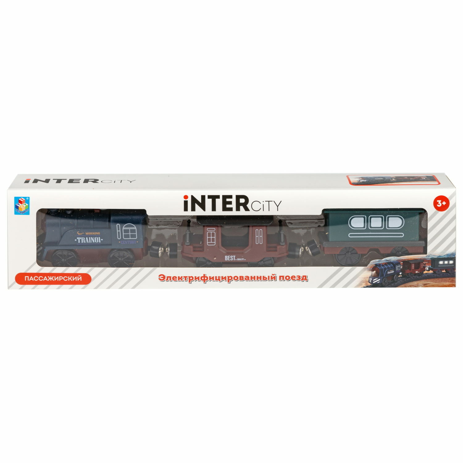Игровой набор InterCity Retro электропоезд пассажирский со световыми и звуковыми эффектами Т24159 - фото 15
