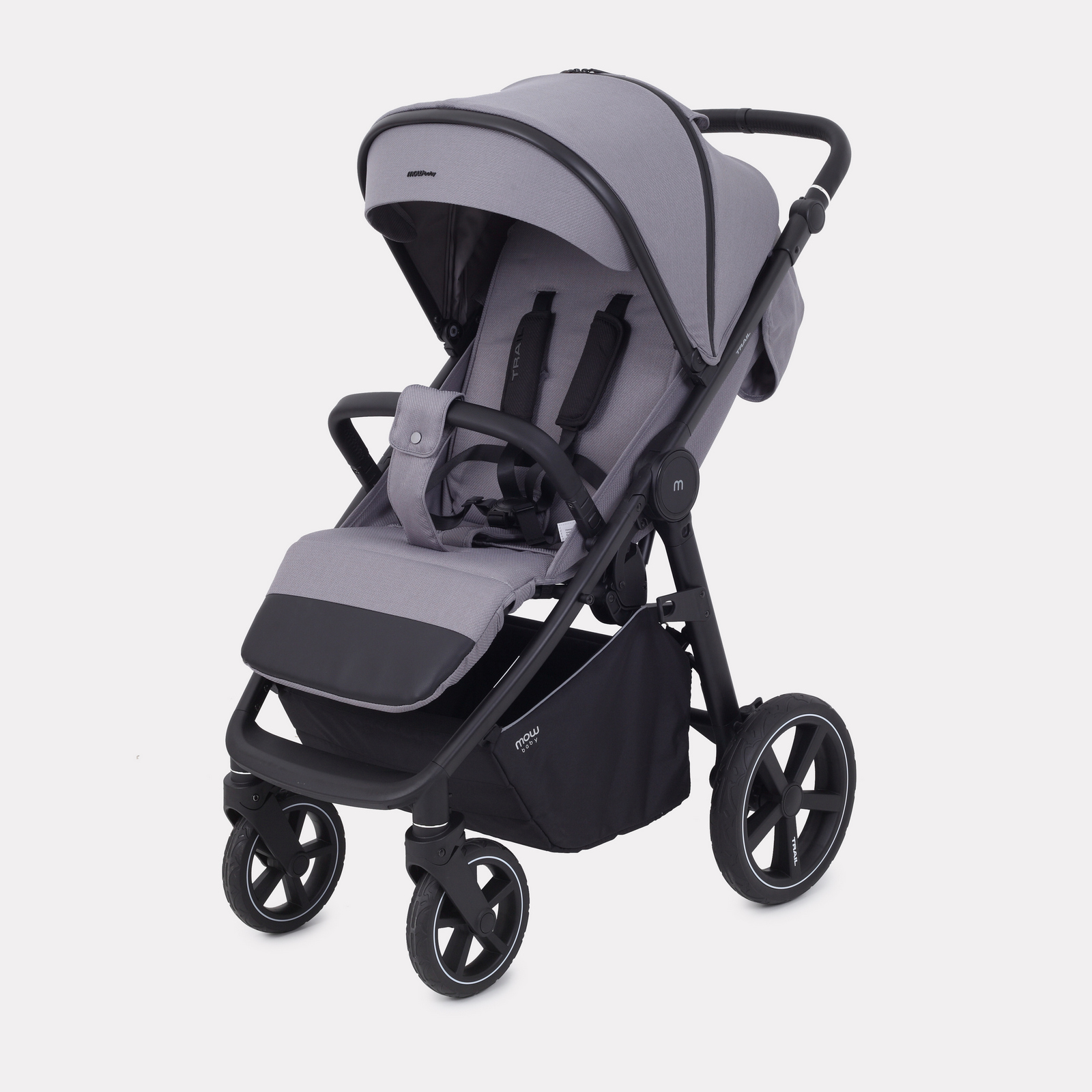 Коляска детская MOWbaby Trail MB090 Grey - фото 10