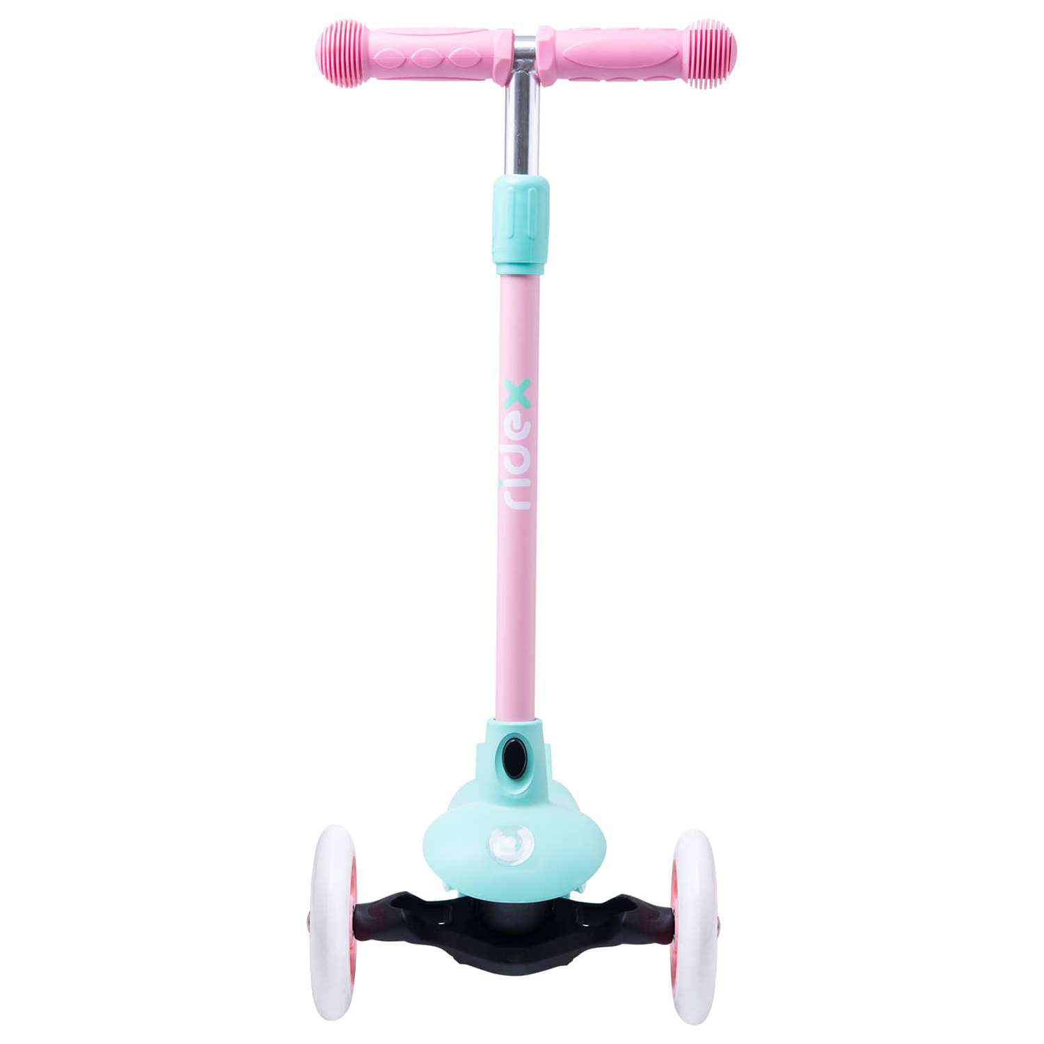 Самокат RIDEX трехколесный 3 wheels scooter Hero 120/80 mint/pink - фото 2