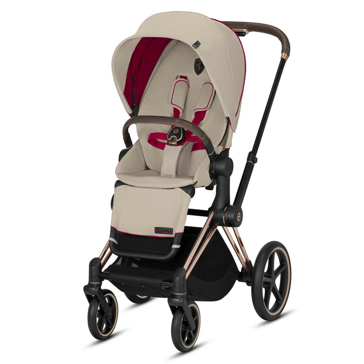 Набор чехлов Cybex Seat Pack Cybex Priam III FE Ferrari Silver-Grey 519002709 - фото 6