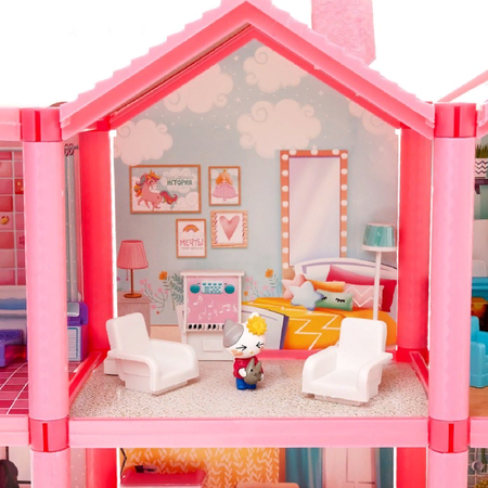 Кукольный дом Avocadoffka с мебелью и аксессуарами
