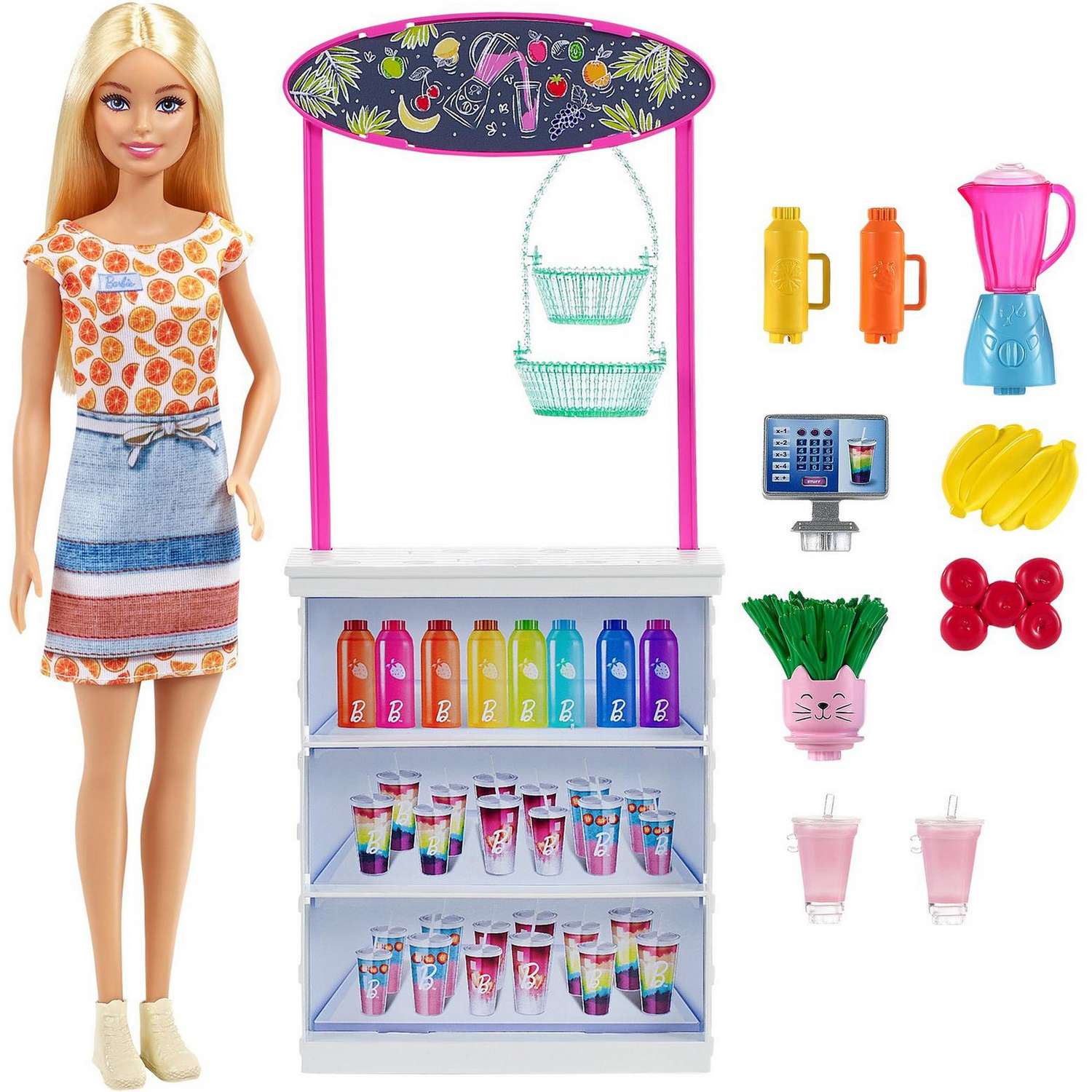 Набор игровой Barbie Смузи-бар GRN75 GRN75 - фото 4