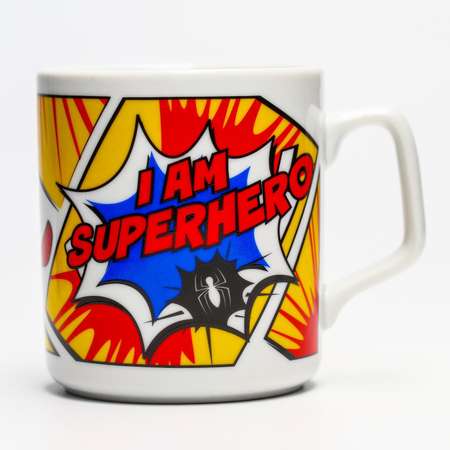 Кружка MARVEL Керамическая «I am superhero» Человек Паук 350 мл