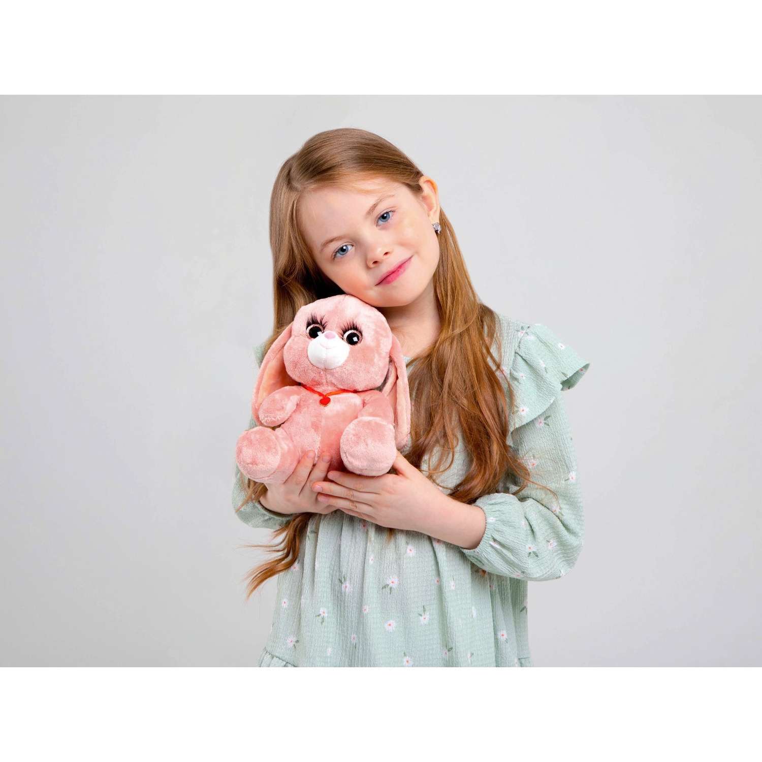 Мягкая игрушка Milo Toys «Зайка Ла-Пу-Ля» цвет розовый 20 см - фото 6