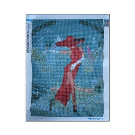 Алмазная мозаика Seichi Танцующая девушка в красном 30х40 см