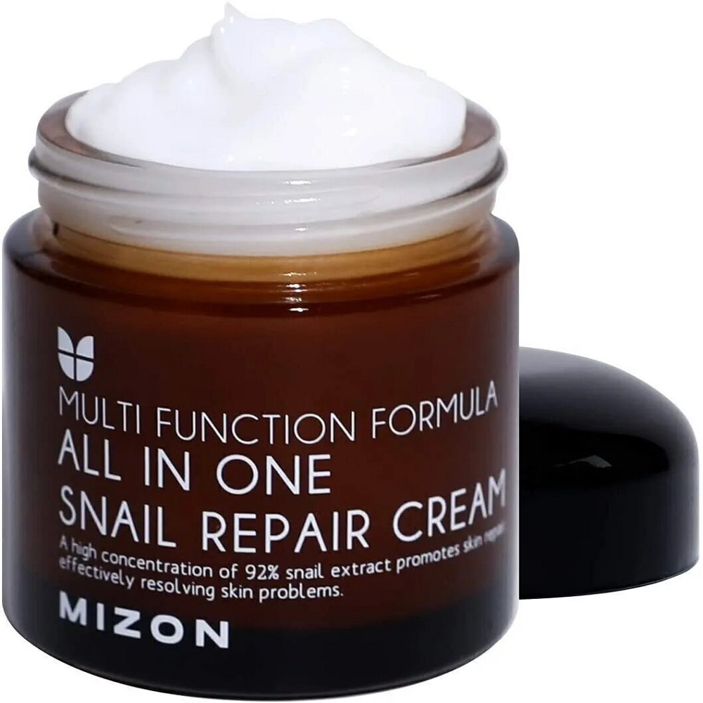 Крем для лица Mizon с муцином улитки All In One Snail Repair Сream - фото 2