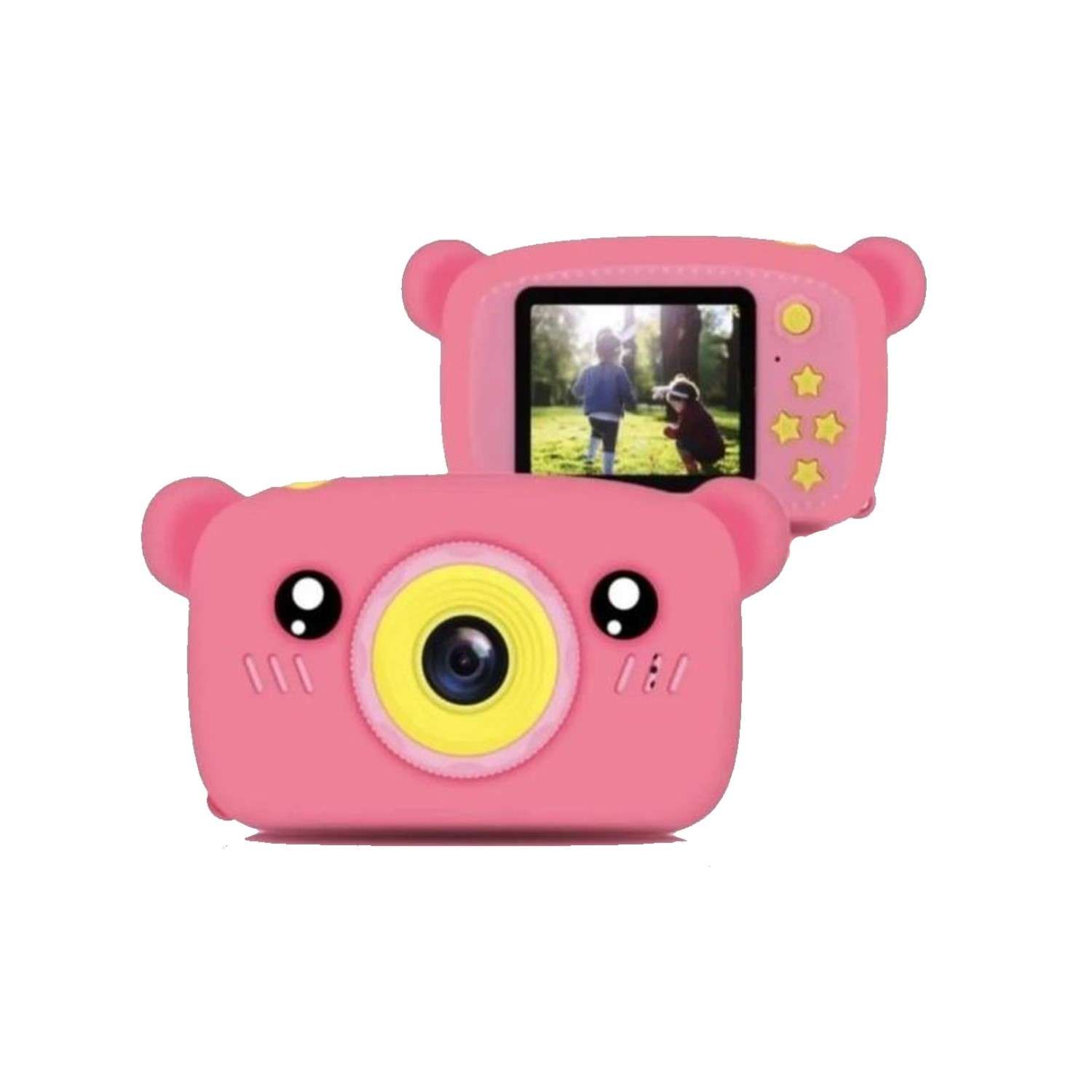 Фотоаппарат детский Rabizy Розовый мишка - фото 2