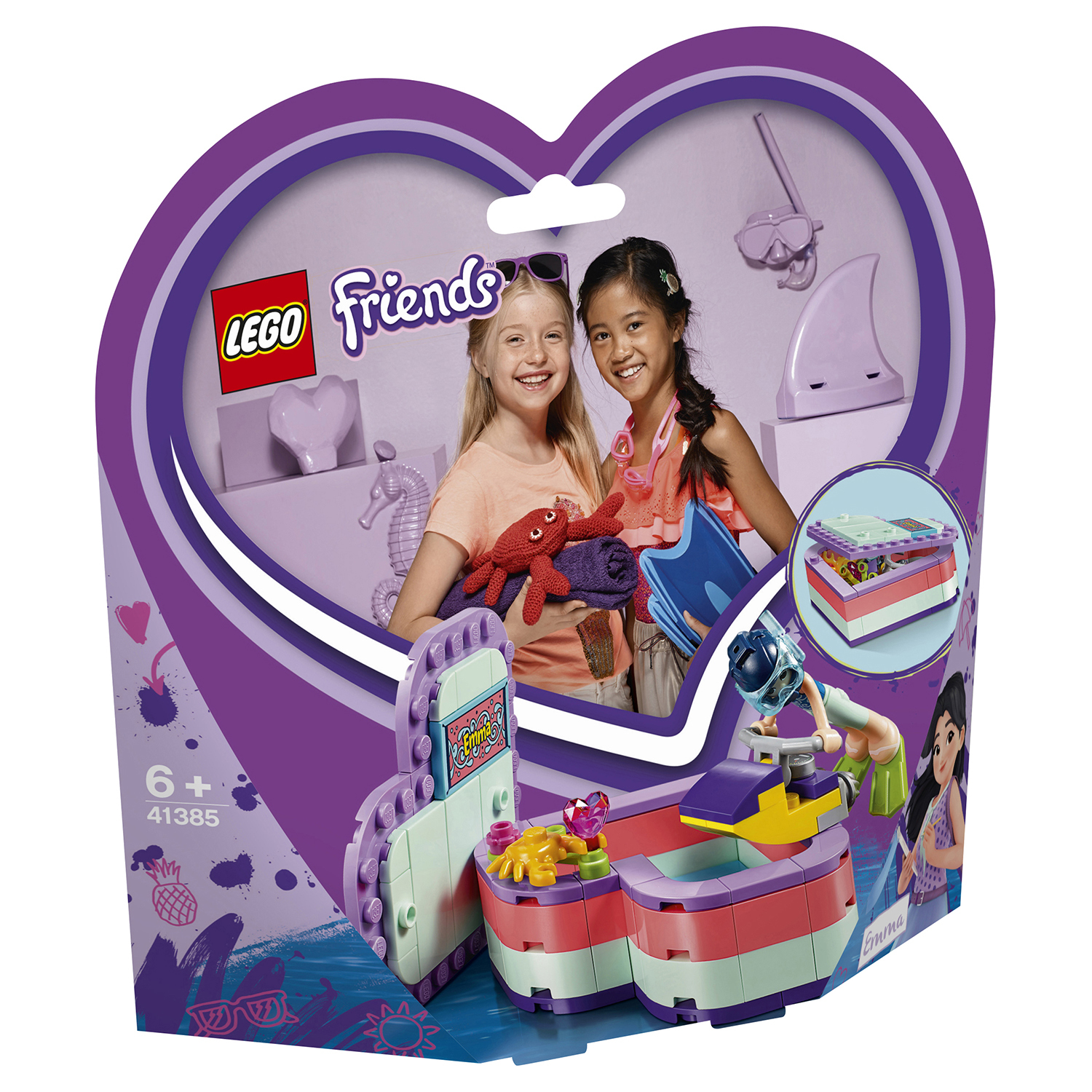 Конструктор LEGO Friends Летняя шкатулка-сердечко для Эммы 41385 - фото 2