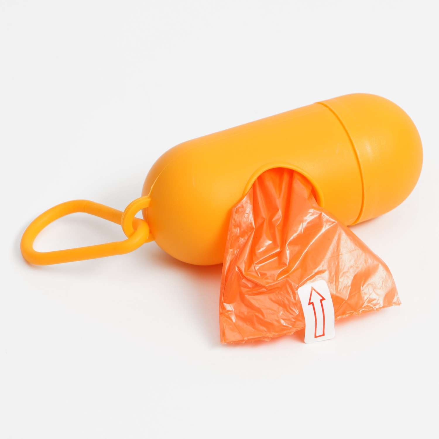 Контейнер Пижон для уборки за собаками 15 пакетов оранжевый - фото 1