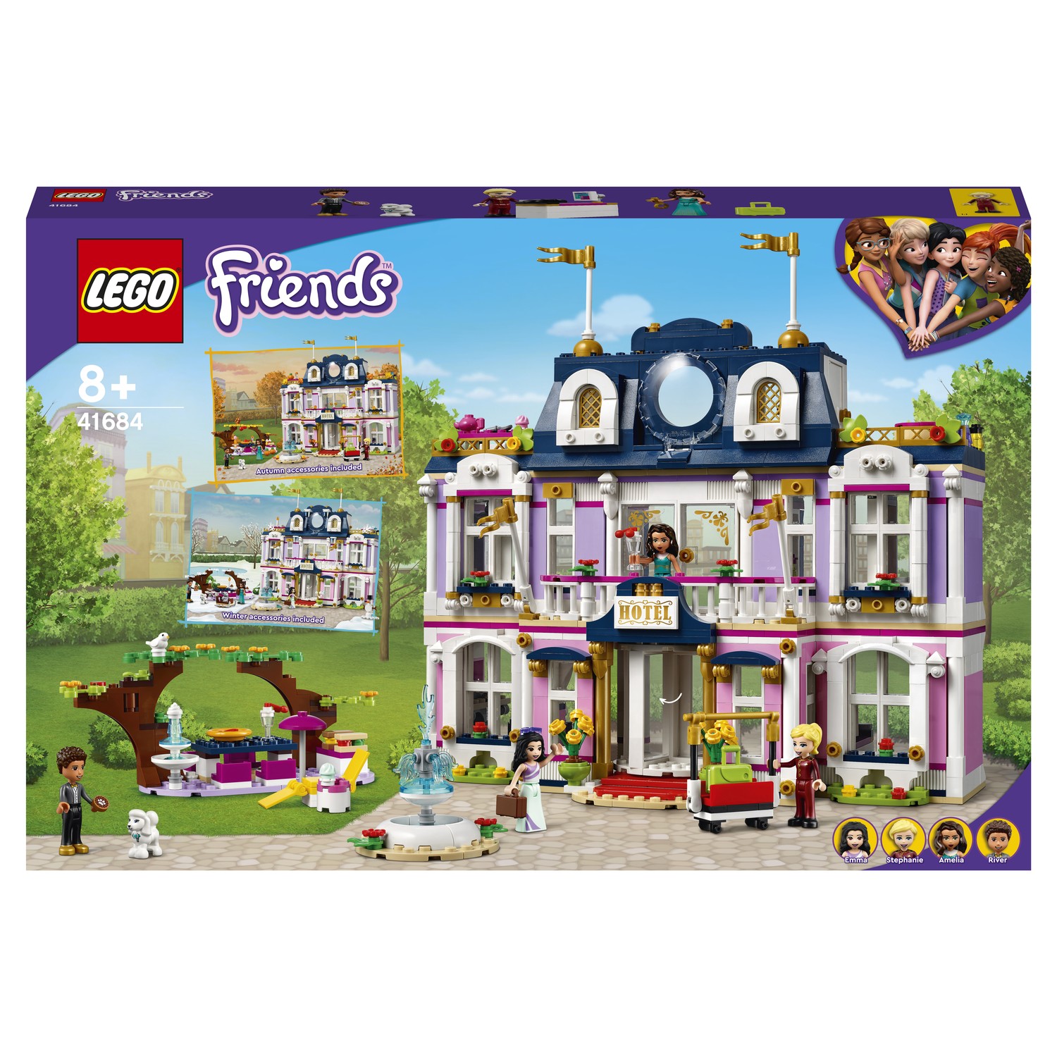 Конструктор LEGO Friends Гранд-отель Хартлейк Сити 41684 купить по цене  5999 ₽ в интернет-магазине Детский мир