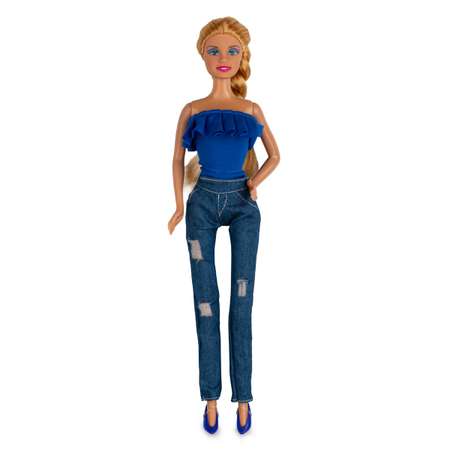 Кукла Defa Lucy Девушка в джинсах 28 см синий