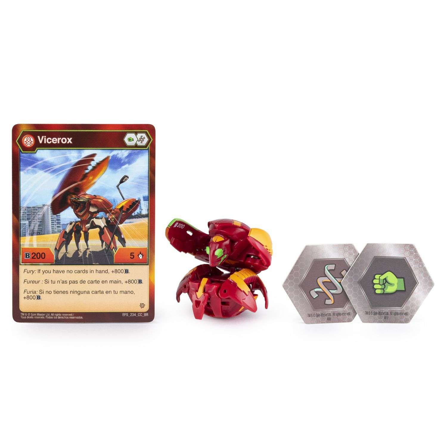 Фигурка-трансформер Bakugan Crab Red 6045148/20115046 - фото 4