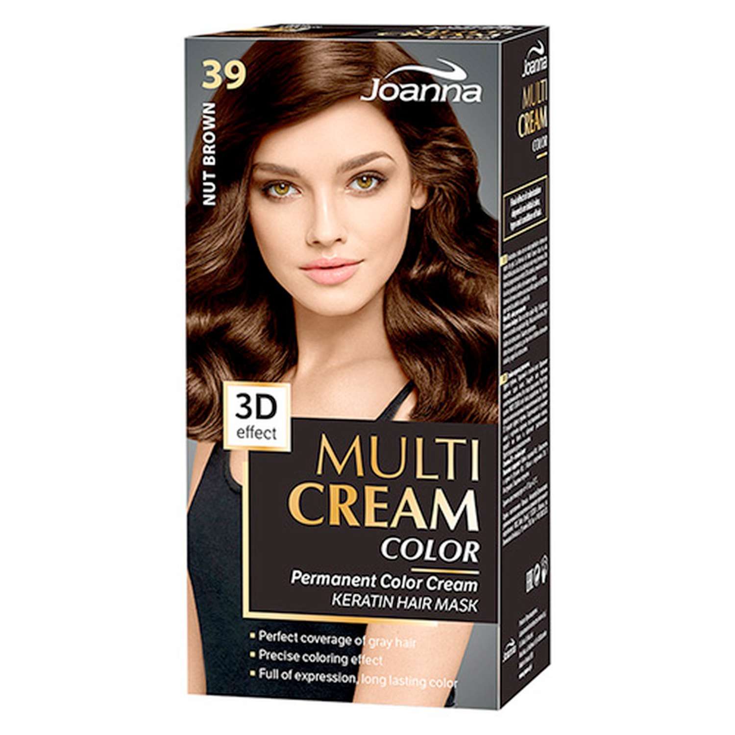 Краска для волос JOANNA Multi cream 3d ореховый (тон 39) - фото 4