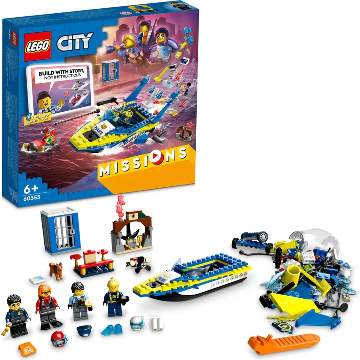 Конструктор LEGO City Детективные миссии водной полиции 60355 - фото 3