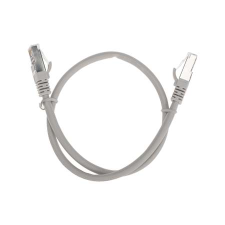 Патч-корд REXANT 0.5 метра Cat 6A 10G RJ45-RJ45 28AWG LSZH серый