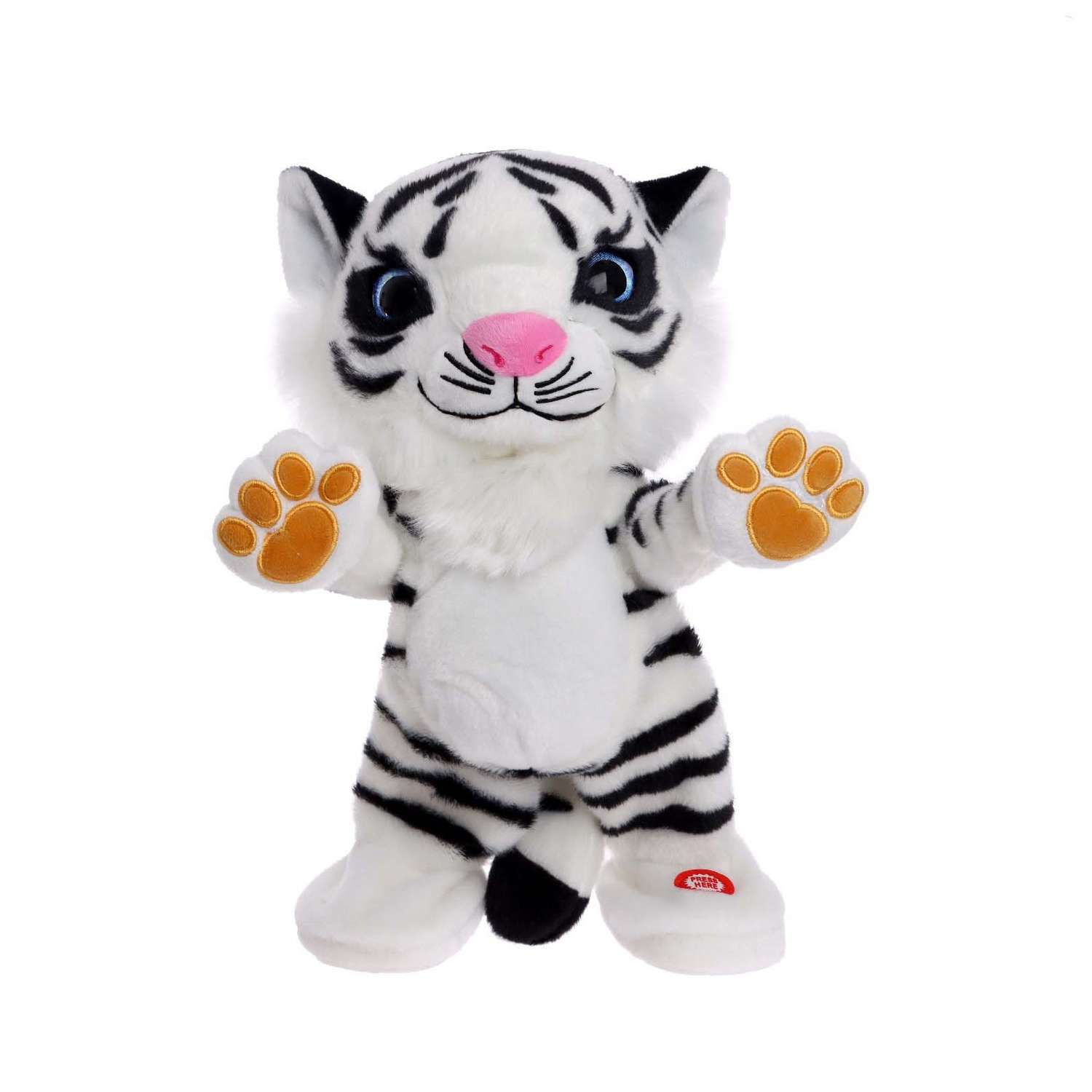 Интерактивная игрушка Zabiaka «Тигрёнок Сэм» белый - фото 2