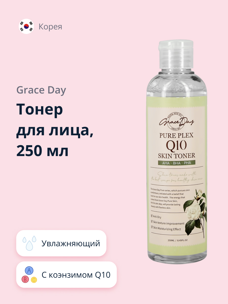 Тонер для лица Grace day с коэнзимом Q10 250 мл - фото 1