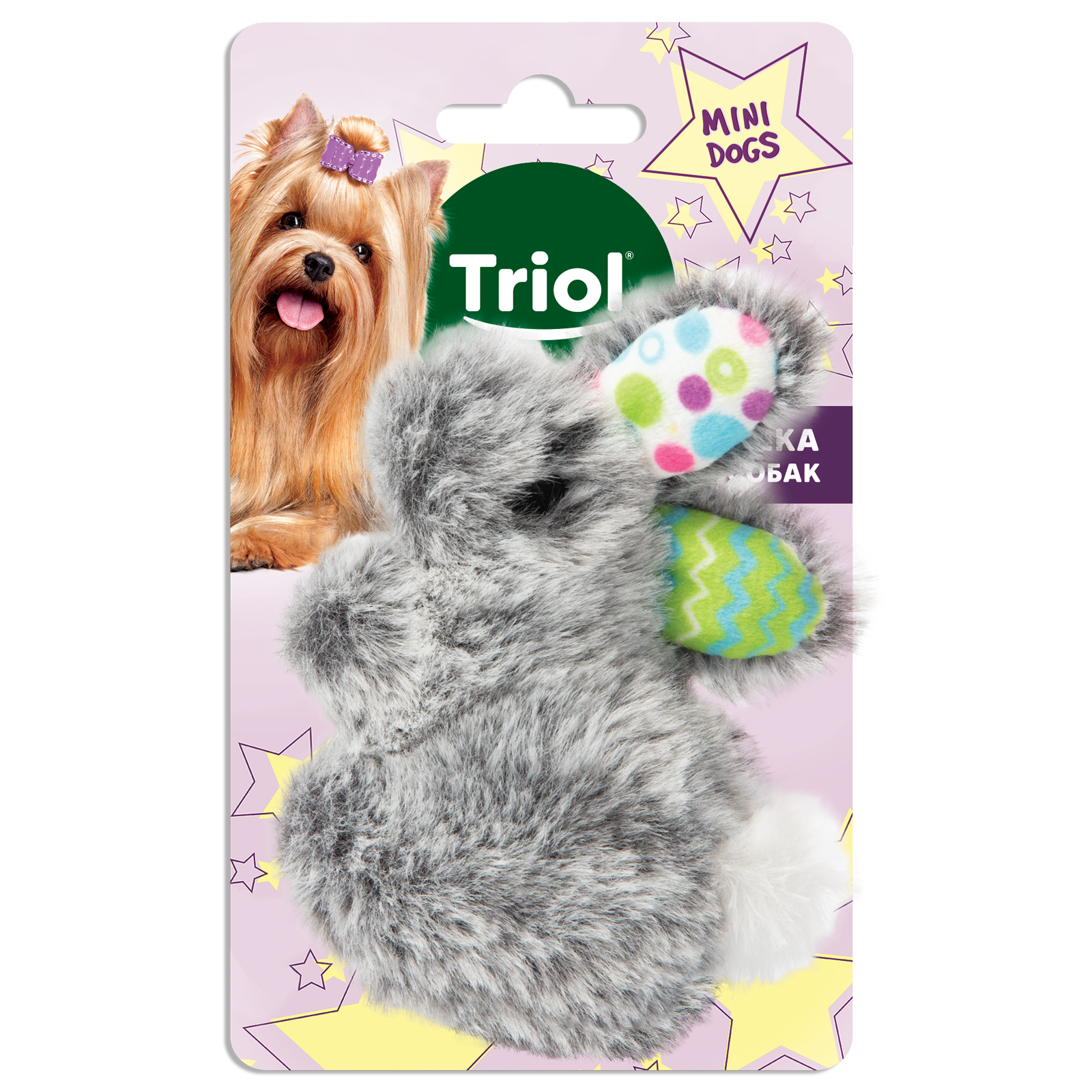 Игрушка для собак Triol Mini dogs Зайчик Серый купить по цене 339 ₽ с  доставкой в Москве и России, отзывы, фото