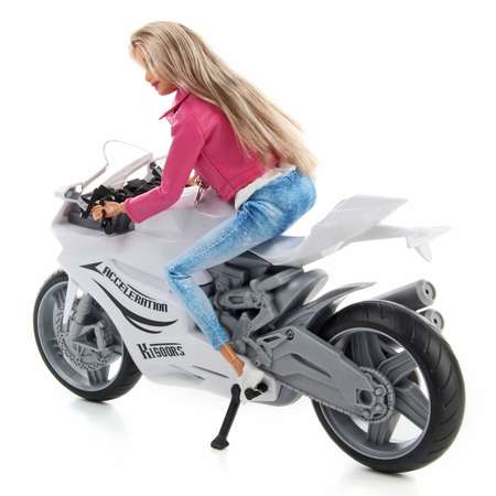 Кукла Veld Co Люси на мотоцикле 115996