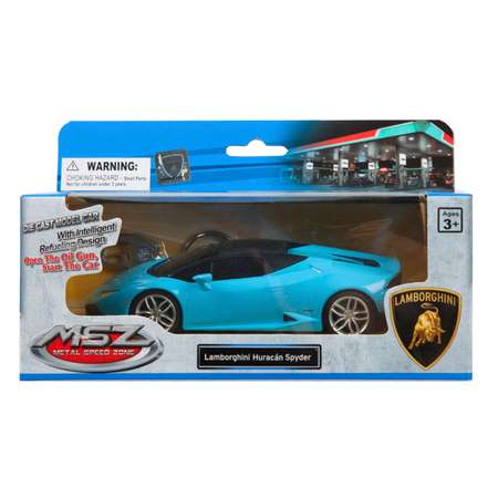 Машина MSZ 1:32 Lamborghini Huracan LP610-4 Spyder Голубая 68422