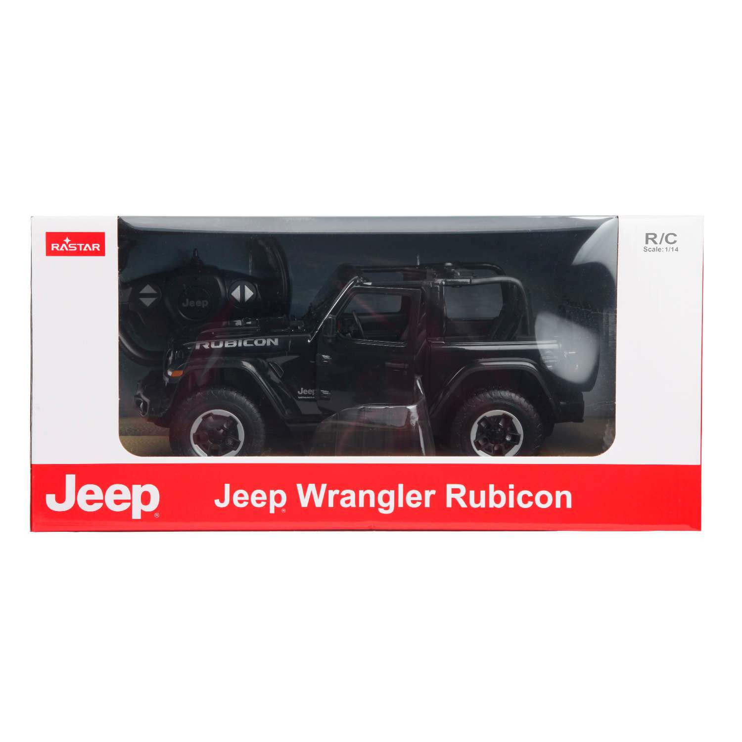 Машина Rastar РУ 1:14 Jeep Wrangler JL Черная 79400 - фото 2