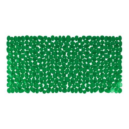 Коврик FOVERO для ванной SPA прозрачный Камушки 70х36см светло-зеленый