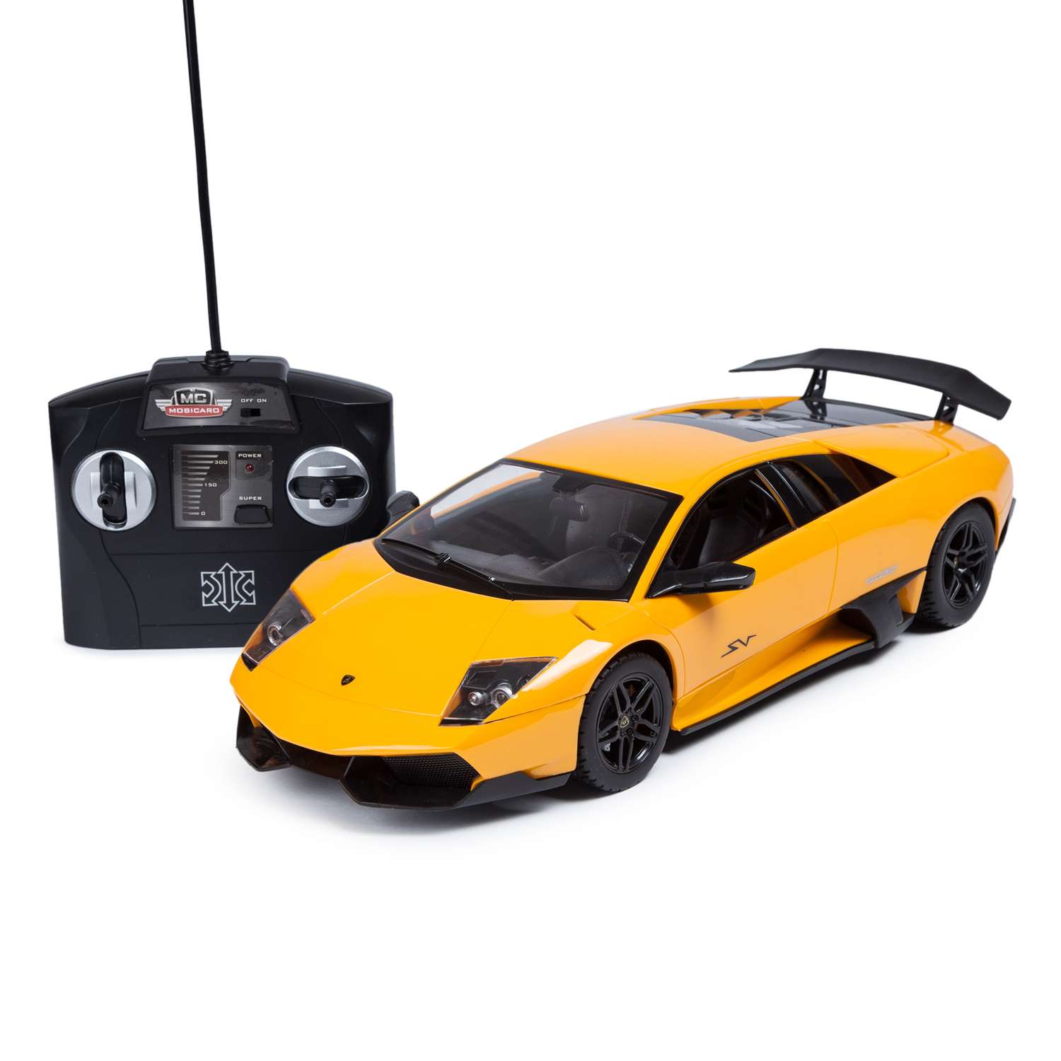Машинка на радиоуправлении Mobicaro Lamborghini LP670 1:14 34 см Желтая - фото 1