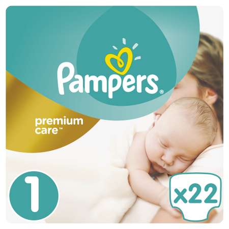 Подгузники Pampers Premium Care 22 шт. 1 2-5 кг