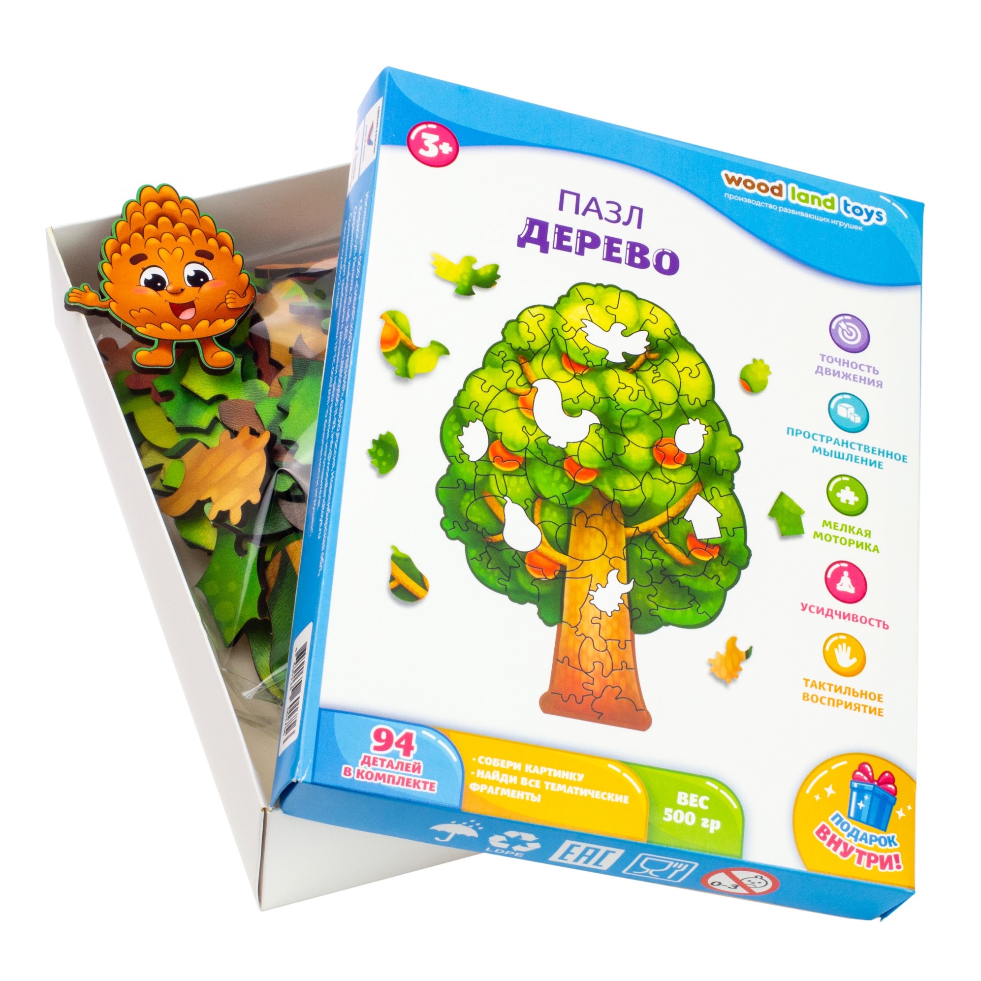 Пазл WOODLANDTOYS «Дерево» 147103 - фото 7