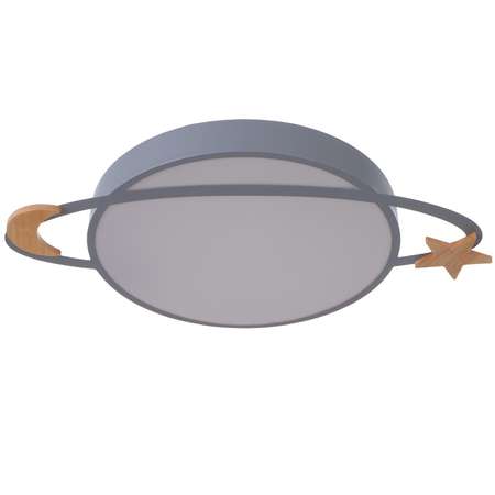 Люстра BayerLux с ПДУ «Сатурн» 1хLED 90Вт 3000-6000К серый