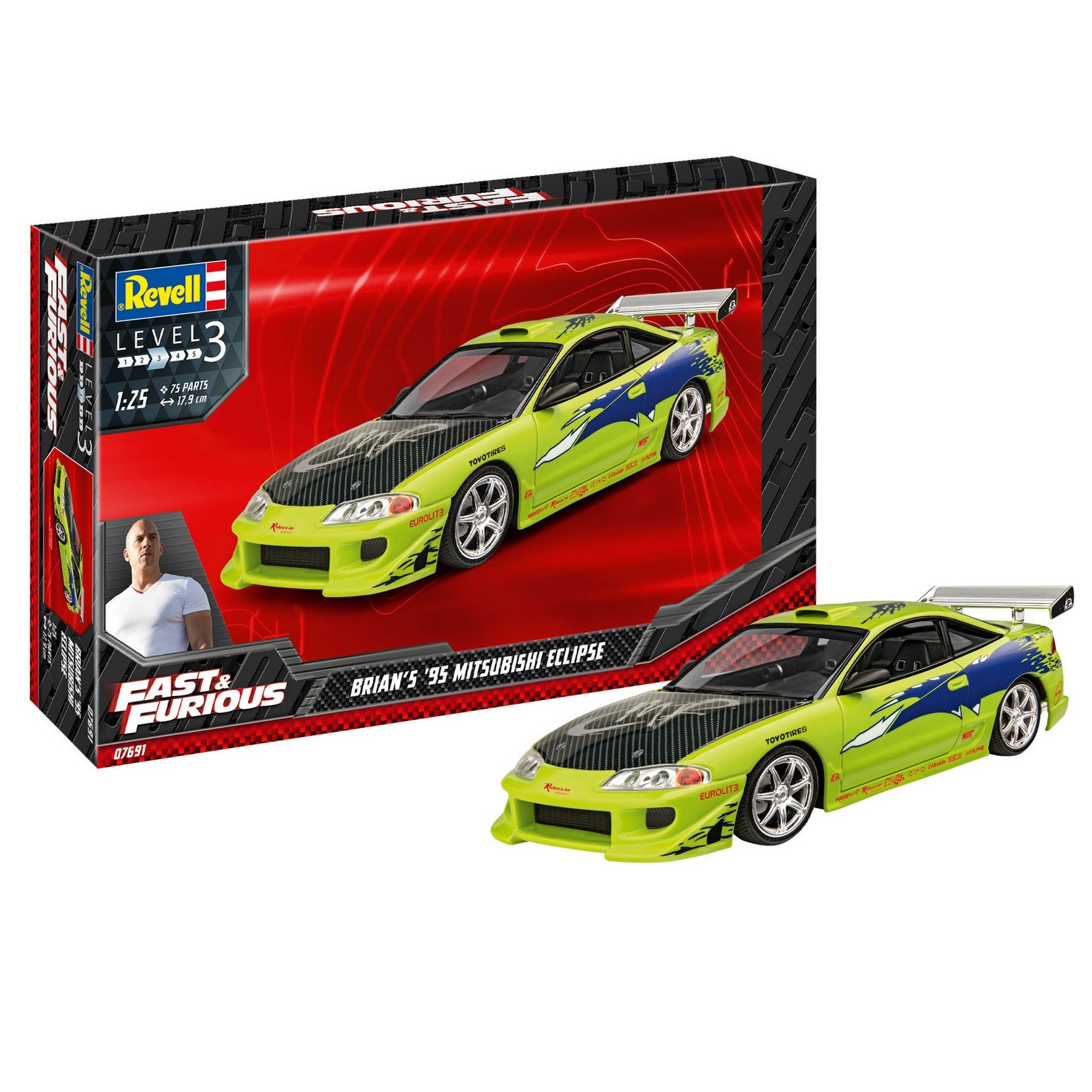 Сборная модель Revell Автомобиль Форсаж- Fast Furious Brians 1995  Mitsubishi Eclipse купить по цене 4711 ₽ в интернет-магазине Детский мир