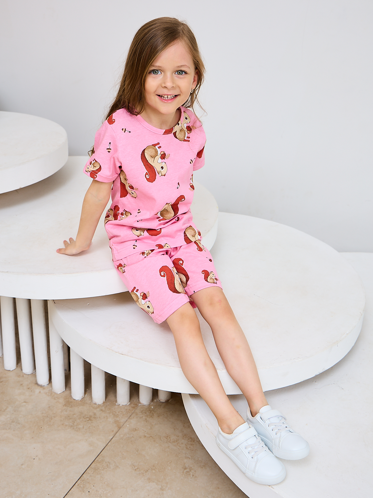 Футболка и шорты Mil Art kids 1902201547SUIT-SHORTS-LETO-PINK - фото 4