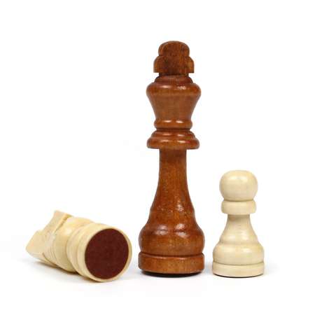 Шахматы Sima-Land турнирные доска дерево 43х43 см фигуры дерево король h 9 см