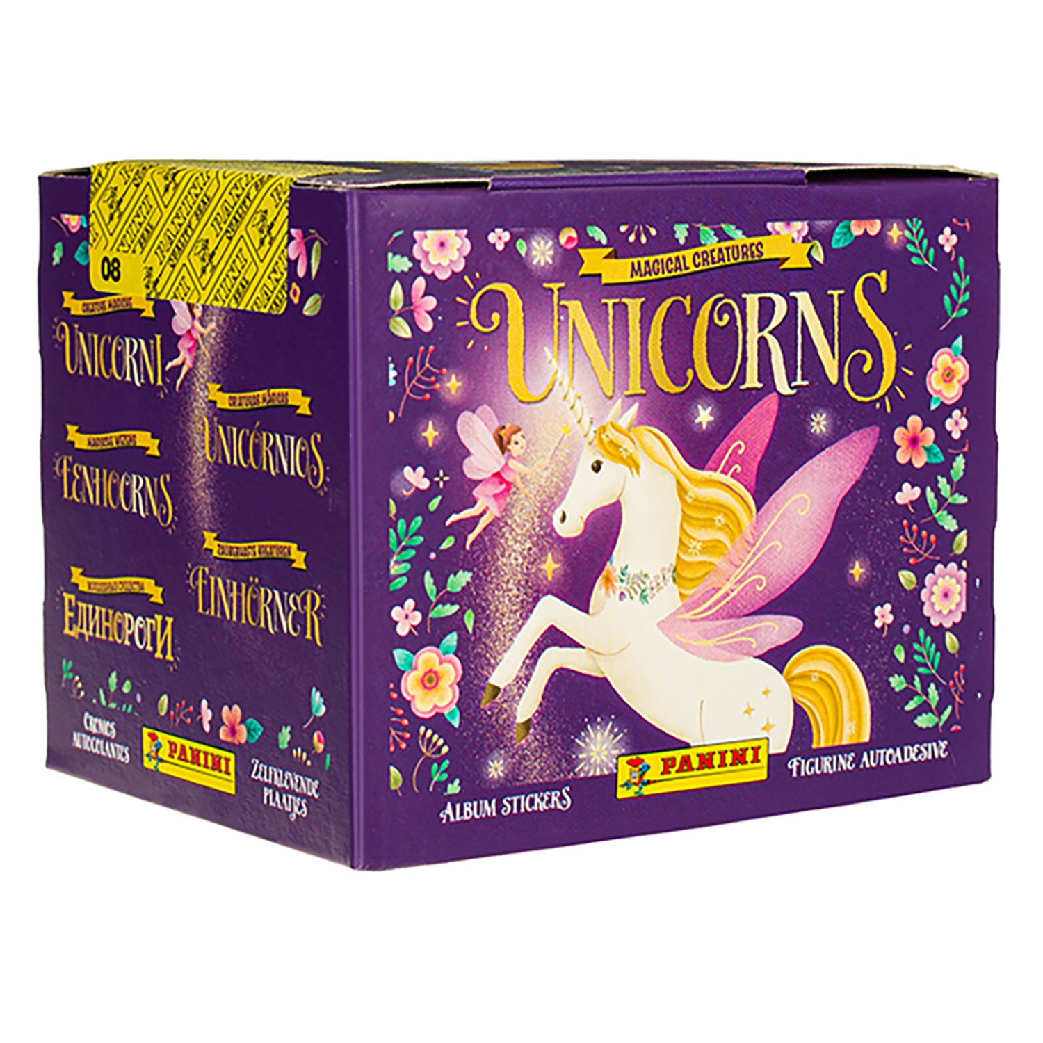 Бокс с наклейками Panini Unicorns Единороги 2024 50 пакетиков в наборе