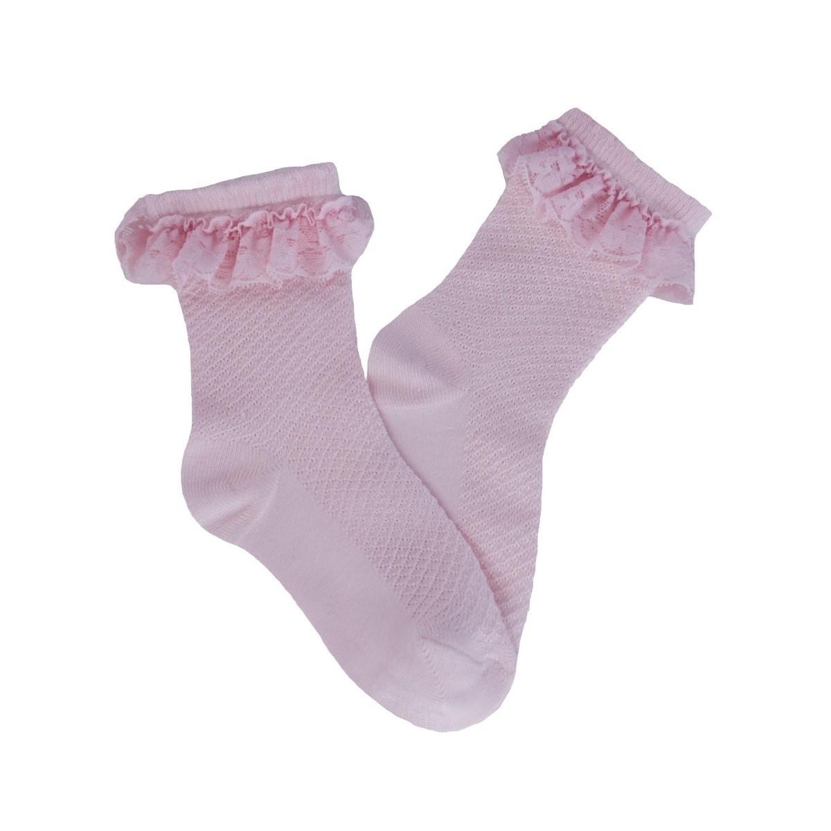 Носки 3 пары Olay Socks ИMB-141/3/белый/молоч/розов/рюши - фото 2