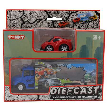 Набор Funky Toys 1:60 грузовик с машинкой FT61054