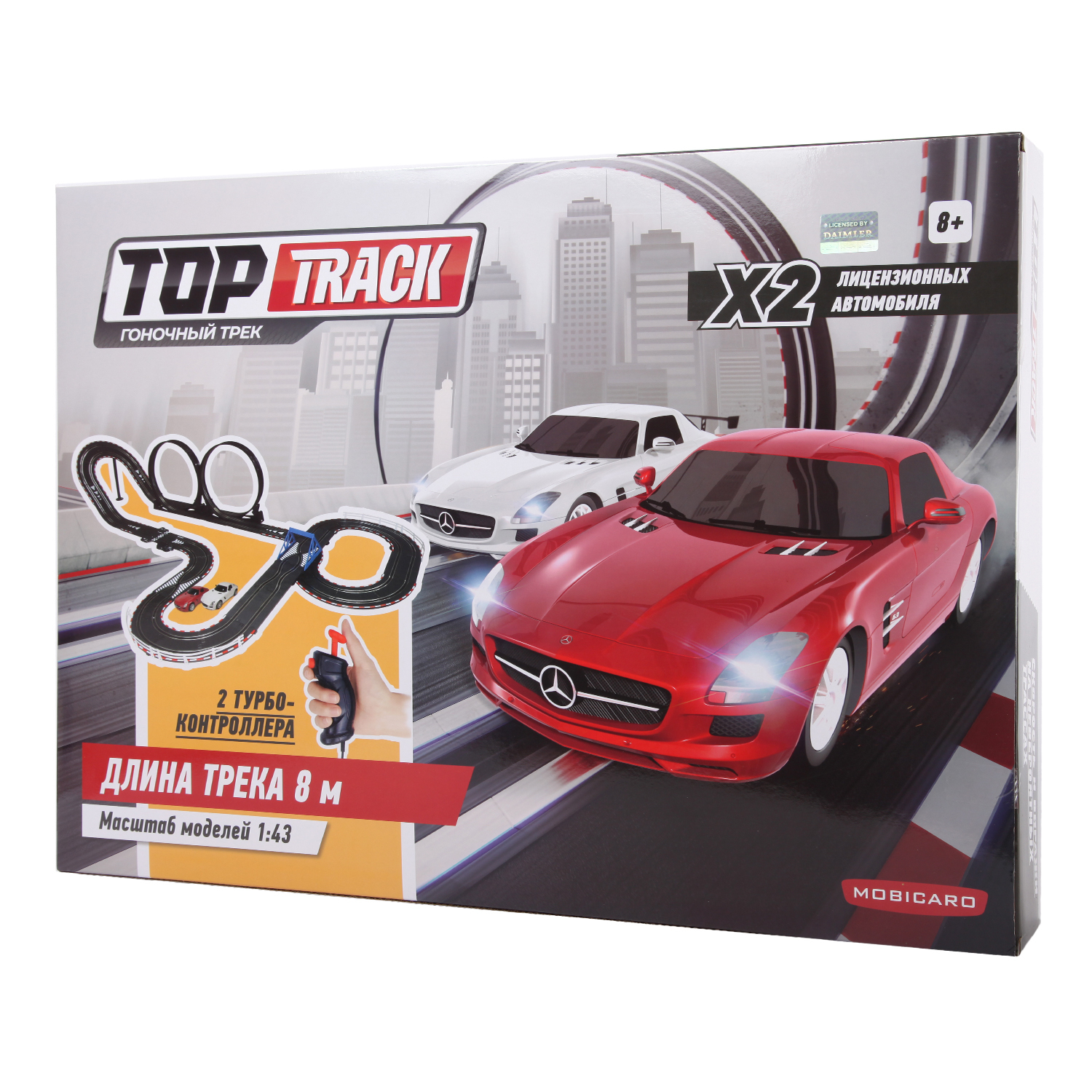 Трек Mobicaro 1:43 Mercedes-AMG GT TR-05L купить по цене 2199 ₽ в  интернет-магазине Детский мир