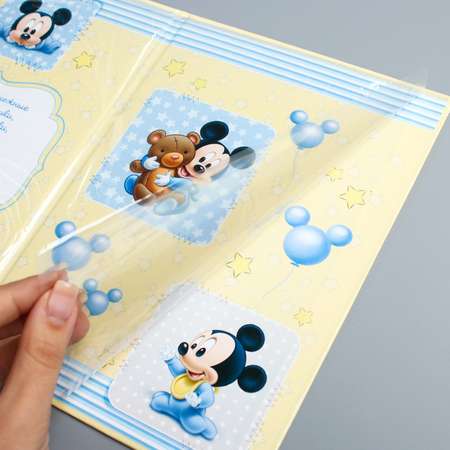 Свидетельство о рождении Disney «Микки малыш» размер файла 14.2x20.5 см