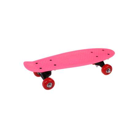 Скейтборд Наша Игрушка пенниборд пластик 41*12 см колеса PVC крепления пластик розовый