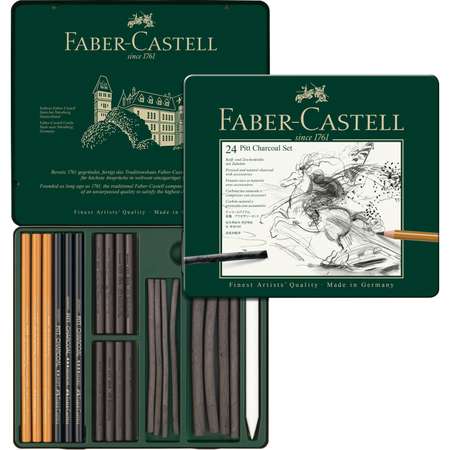 Набор художественный FABER CASTELL Pitt Charcoal 24 предмета