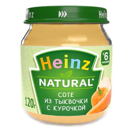 Пюре Heinz соте тыква-курочка 120г с 6месяцев