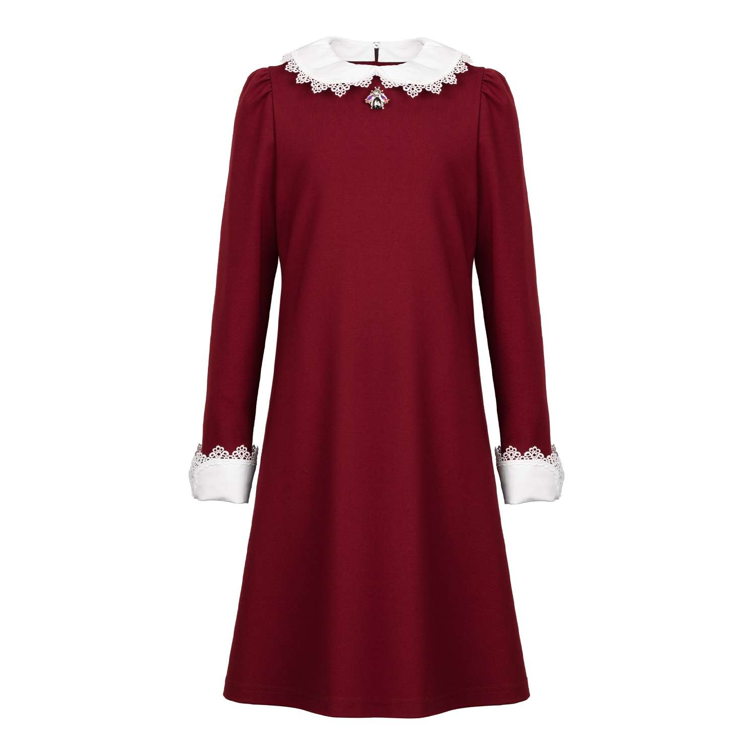 Платье Stylish AMADEO AD-1025-бордовый - фото 1