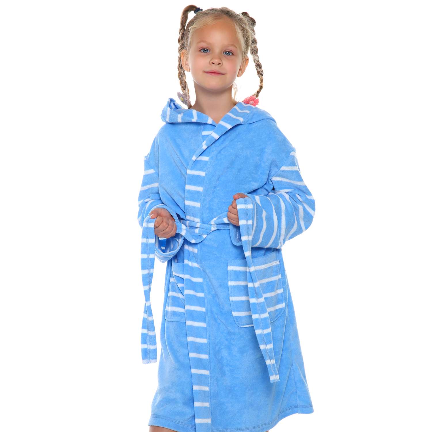 Халат Детская Одежда 0800М/голубой - фото 2