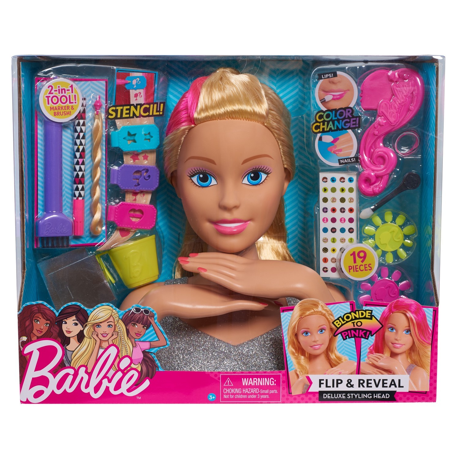 Набор Barbie Делюкс Манекен для создания причесок 62530 купить по цене 499  ₽ в интернет-магазине Детский мир