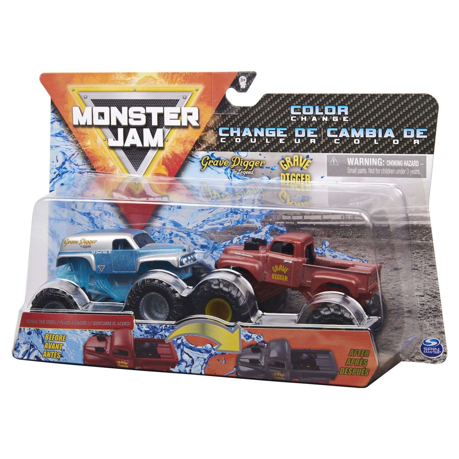 Машинка Monster Jam 1:64 2шт GrvDgrLgndVRedPrmrGrvDgr 6044943/20124304 6044943 - фото 3